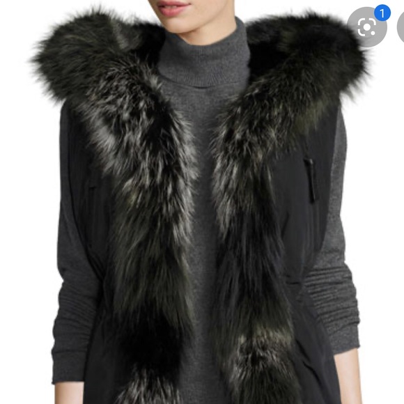 Derek Lam 10 Crosby Fur Trim Hooded Vest NWT -  XS - Picture 1 of 8